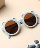Kicks & Crawl Baby Bear Ears Designed Round Sunglasses - Blue