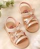 Kicks & Crawl Butterfly Applique Detailed With Velcro Closure Sandals - Pink