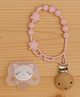 Badal Kidz Stylish Baby Pacifier with Clip Chain - Soft, Safe & BPA-Free -Pink