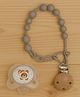 Badal Kidz Stylish Baby Pacifier with Clip Chain - Soft, Safe & BPA-Free - grey