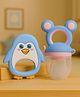 Badal Kidz Essential Combo Mickey Fruit Nibbler & BPA Free Teether - Blue & Blue