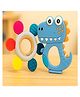 Badal Kidz Premium Wooden & BPA-Free Silicone Teether Combo, Safe & Soothing for Babies- Blue & Blue