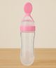 Badal Kidz Soft Silicone Squeezy BPA Free Spoon Bottle For Babies- Pink