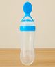 Badal Kidz Soft Silicone Squeezy BPA Free Spoon Bottle For Babies- Blue