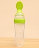 Badal Kidz Soft Silicone Squeezy BPA Free Spoon Bottle For Babies- Green