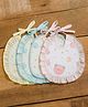 Badal Kidz Premium Imported Knot Frill Baby Bibs - Super Soft, Large Size, Cute Designs (Set of 4)