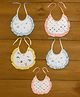 Badal Kidz Premium Imported Knot Frill Baby Bibs - Super Soft, Large Size, Cute Designs (Set of 5)
