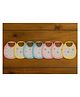 Badal Kidz Premium Imported Knot Frill Baby Bibs - Super Soft, Large Size, Cute Designs (Set of 7)