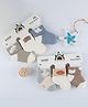Kidofash Cotton Knit Pack Of 6 Baby Animals & Birds Designed Socks - Blue