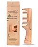 OROSSENTIALS Oil Treated Kacchi Neem Handmade Wooden Handle Wide Teeth Comb(ORO-006)