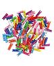Asian Hobby Crafts Mini Wooden Clips - Multicolor, Pack of 50, Size : Inch