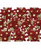 Asian Hobby Crafts Fabric Flower - Red, Set of 10, Size: 6cm