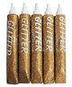 Asian Hobby Crafts Sparkling Golden Glitter Tubes - Set of 5 (25 ML Each)