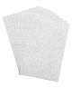 Asian Hobby Crafts A4 Felt Sheet - White, Pack of 10 Pcs