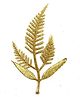 Asian Hobby Crafts Golden Glitter Leaves - Pack of 15 | Size : 5 Inch Approx