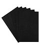 Asian Hobby Crafts A4 Felt Sheet - Black, Pack of 10 Pcs