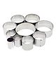 Asian Hobby Crafts Stainless Steel Mini Cookie Cutter - Set of 10 Pieces Round Designs