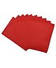 Asian Hobby Crafts A4 Felt Sheet - Red, Pack of 10