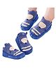 Bembika Seal Face Designed Applique Detailed Socks Shoe - Blue