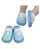 Bembika Owl Designed Applique Detailed Socks Shoe - Sky Blue