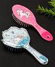 Stol'n Set of 2 Unicorn Printed Oval & Star Glittery Hair Brushes-Pink, Skyblue
