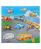 Hop N Play Wooden Transport Peg Puzzle Board Identification Tray, Early Learning Wooden Toys for Kids - Multicolour