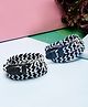 Stol'n Set of 2 Chevron Designed Stretchable Belts - Blue & Black