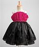 Enfance Sleeveless Stones Embellished Colour Blocked Knee Length Dress With Attached Belt - Rani