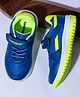 Toothless Colour Blocked Velcro Closure Sneakers - Blue