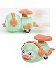 Sanjary Penguin Shaped Push and Go Toy for Kids, Multicolor Penguin Press and Go Toy for Playing, Run Without Battery Toy for Kids color may vary