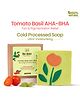 Nat Habit Cold Processed Tomato Basil AHA-BHA Moisturising Soap (Pack Of 4)