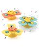 AKN TOYS Mini Spinners Toy Waterproof Suction Cup Spinning Top Rotating For kids- PACK OF 1 - ( COLOR MAY VARY )