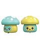 AKN TOYS Press & Go Mushroom Crawling Toys for Kids Press and Go Mushroom Vehicle Toy Baby and Toddlers Bath Toys- PACK OF 2 - ( COLOR MAY VARY )