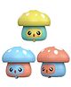 AKN TOYS Press & Go Mushroom Crawling Toys for Kids Press and Go Mushroom Vehicle Toy Baby and Toddlers Bath Toys- PACK OF 3 - ( COLOR MAY VARY )
