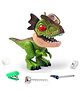KolorFish 5 in 1 Stationery Set,Dinosaur-Themed Stationery Funny Toy for Kids,Student Storage Eraser Ruler Pencil Sharpener Staple for Boys and Girls (Green)
