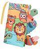 Soft Cloth Baby Book | 0-6 Months High Contrast Sensory Baby Toy | 6-12 Months Touch Feel Teething | Travel Essentials Tummy Time for Newborn 1-3 Years Old (Jungle Animals)