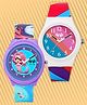 Ji & Ja Set Of 2 Striped & Mermaid Designed Analogue Watches - Multi Colour