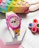 Ji & Ja Floral Designed Analogue Watch - Pink