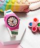 Ji & Ja Typography Designed Analogue Watch - Pink