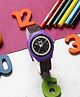 Ji & Ja Polka Dots Designed Analogue Watch - Purple