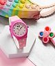 Ji & Ja Pink Striped Analogue Watch - Pink