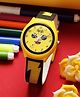 Ji & Ja Smiley Face Designed   Analogue Watch - Yellow & Black
