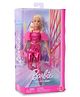 ?Barbie Deluxe Style Doll 5 in Metallic Pink Outfit Blonde Hair Sparkly Corset Top and Shiny Pants with Accessories like Rose Necklace and Handbag Pink - Color May Vary