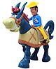MUREN Cartoon Electric Donkey Toy with Cowboy Rider | Battery Operated