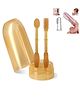 MUREN Baby Silicone Toothbrush 3pcs set  Finger Brush & Training Toothbrush Kit with Case-0-18 Months-Color May Vary