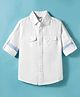 Under Fourteen Only Full Sleeves Solid Shirt - White