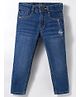 Under Fourteen Only Ride Text Printed Slim Fit Jeans - Dark Blue