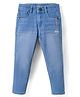 Under Fourteen Only Ride Text Printed Slim Fit Jeans - Light Blue