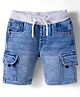 Under Fourteen Only Mild Washed Cargo Shorts - Sky Blue