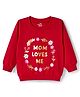Doodle Poodle 100% Cotton Knit Full Sleeves Sweatshirt With Floral Print - Dark Red